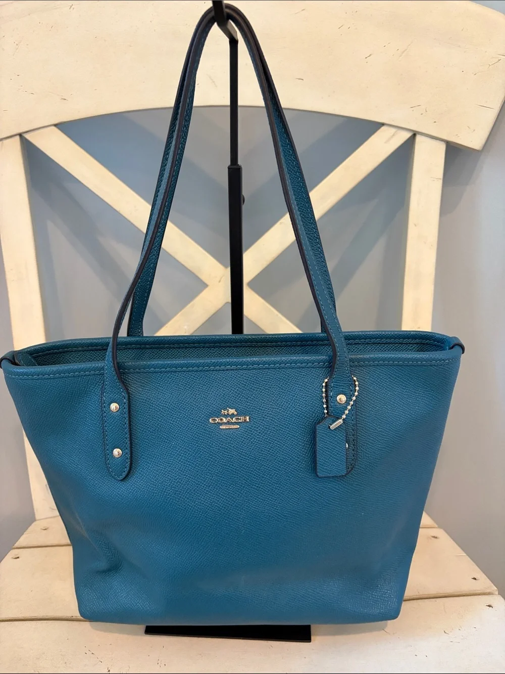 Coach teal leather
